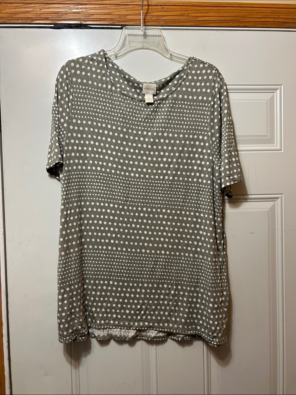 Chico's Polka Dot Short Sleeve Tee 2